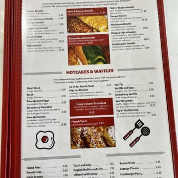 Jenny's Diner - Menu 2026 - Diners Near Me - Highland, California