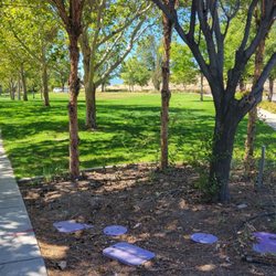 Vista View Park - Beatiful canopy with 2 tables , 3 chairs each, and a lot of s shadows in mid day.