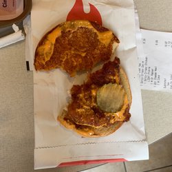 McDonald's - Spicy Chicken Sandwich Meal with one pickle