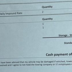 P.J.'s Towing - Bill for reference that I am not exaggerating on the prices.