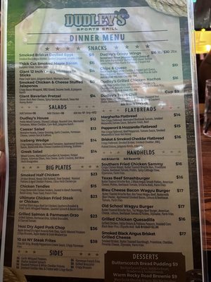 Menu photo 4 Dudley’s Sports Grill Dallas, TX Menu photo 4 Dudley’s Sports Grill Dallas, TX
