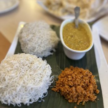 Spicy Zest - Restaurant & Bar - String hoppers with dhal (lentils) and coconut sambol - Sri Lankan Near Me - Farmers Branch, Texas Spicy Zest - Restaurant & Bar - String hoppers with dhal (lentils) and coconut sambol - Sri Lankan Near Me - Farmers Branch, Texas