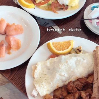 Famous Toastery - Cali eggs benedict, side of lox, "the runner" egg omelet. - Breakfast & Brunch Near Me - Charlotte, North Carolina