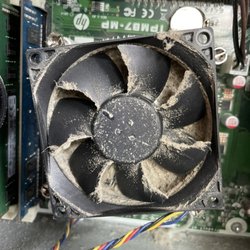 Computer over heating, found out why.