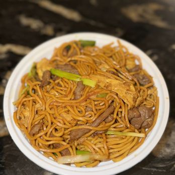 Purple Rice - Beef Lo Mein (~$15) - Bubble Tea Near Me - Hoboken, New Jersey