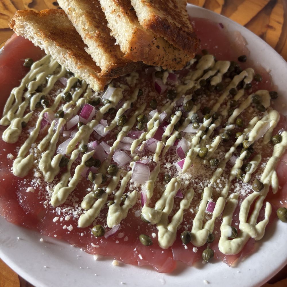 Tahiti Nui - Ahi Carpaccio - Seafood Near Me - Hanalei, Hawaii Tahiti Nui - Ahi Carpaccio - Seafood Near Me - Hanalei, Hawaii