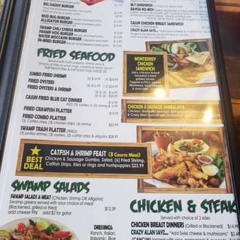 Crazy Alan's Swamp Shack - Menu - Seafood Near Me - Kemah, Texas