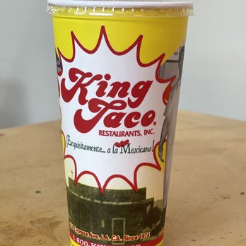 King Taco - Horchata drink small - Mexican Near Me - Pasadena, California