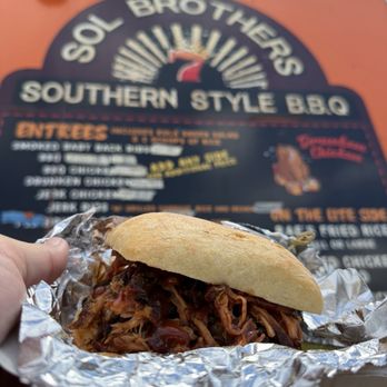 Sol Brothers Southern BBQ - Baby Back Rib Sandwich - Food Trucks Near Me - Kihei, Hawaii