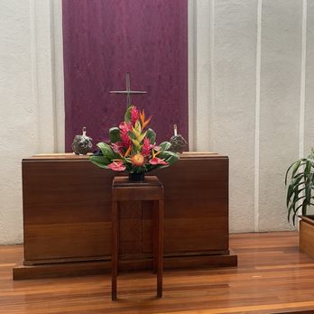 Flowers For A Friend - Tropical Floral Arrangement on Church Altar - Florists Near Me - Honolulu, Hawaii Flowers For A Friend - Tropical Floral Arrangement on Church Altar - Florists Near Me - Honolulu, Hawaii