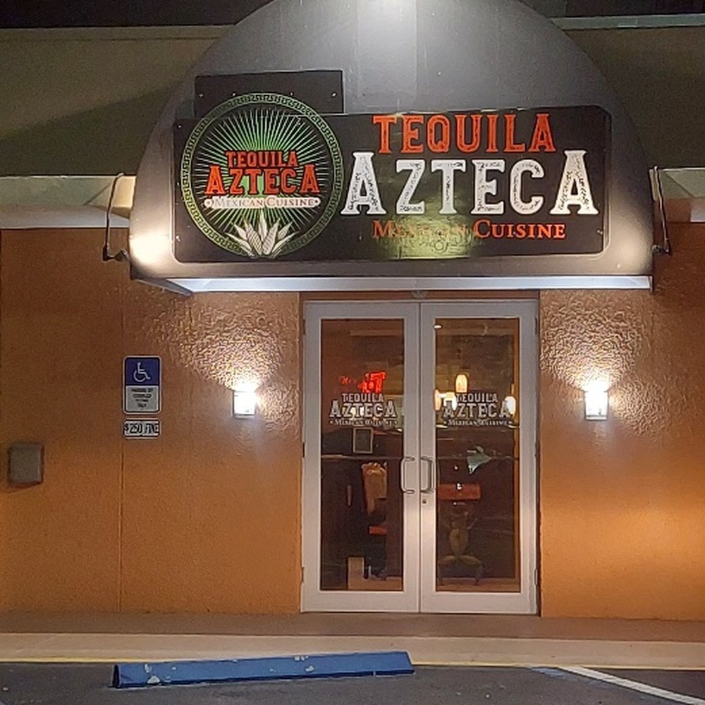 Tequila Azteca Mexican Restaurant - Exterior View from the parking lot - Sports Bars Near Me - Vero Beach, Florida Tequila Azteca Mexican Restaurant - Exterior View from the parking lot - Sports Bars Near Me - Vero Beach, Florida