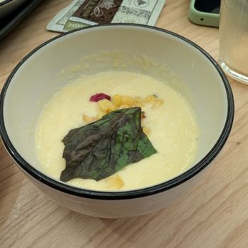 Chase Sapphire Lounge - Corn soup with basil - Airport Lounges Near Me - East Elmhurst, New York Chase Sapphire Lounge - Corn soup with basil - Airport Lounges Near Me - East Elmhurst, New York