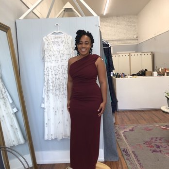 Irena's Studio - Me in the dress after it was hemmed - Sewing & Alterations Near Me - Oakland, California