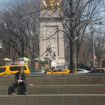 Columbus Circle - Having lunch outside today. It is beautiful outside - Landmarks & Historical Buildings Near Me - New York, New York