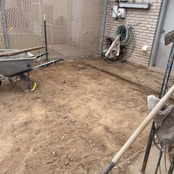 Chuco Landscaping & Maintenance - Before picture of the grass area