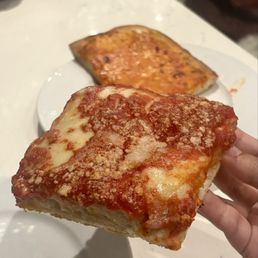 World Famous L&B Sicilian Slice and Vodka Square Slice. World Famous L&B Sicilian Slice and Vodka Square Slice.