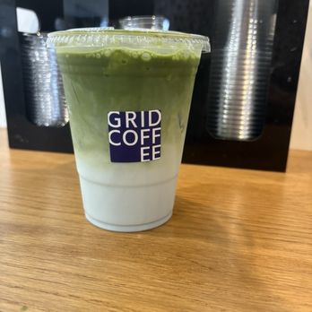 Grid Coffee - Blue Lavender Matcha Latte - Coffee & Tea Near Me - Santa Ana, California