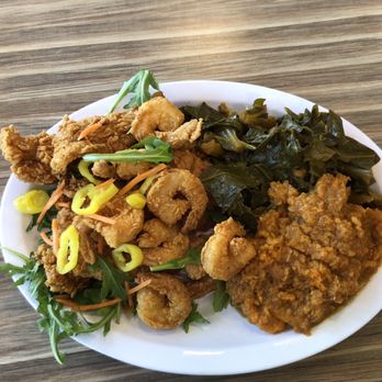 Cea-Lo L.A - Catfish and shrimp with 2 sides - New American Near Me - Sherman Oaks, California