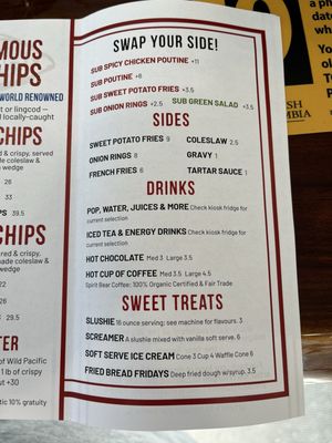 Menu photo 3 Bob's on the Rocks Prince Rupert, BC