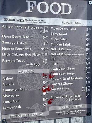 Menu photo 1 Open Doors Coffeehouse Johnson City, TN Menu photo 1 Open Doors Coffeehouse Johnson City, TN