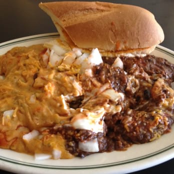 Yats - Blackalicious chili & chili cheese étouffée. The bread creates the trifecta of goodness. - Cajun/Creole Near Me - Indianapolis, Indiana Yats - Blackalicious chili & chili cheese étouffée. The bread creates the trifecta of goodness. - Cajun/Creole Near Me - Indianapolis, Indiana