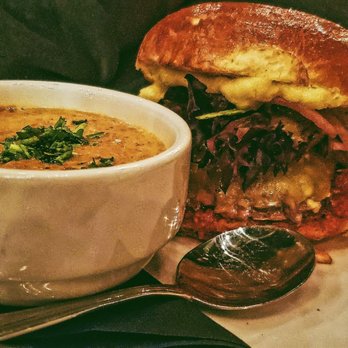 Leader Block Wine & Eatery - Burger with seafood bisque - Wine Bars Near Me - Ferndale, Washington Leader Block Wine & Eatery - Burger with seafood bisque - Wine Bars Near Me - Ferndale, Washington