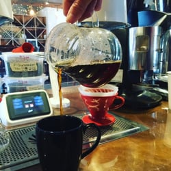 Sleeping Tiger Coffees - V60 of Hacienda El Quebradon. Rich and Fruit Forward. LOVE
