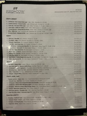 Menu photo 5 Keg & Cow Cape Coral, FL