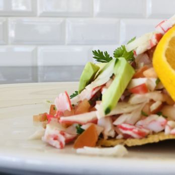 Orale! Mexican Cocina - Tostada sea food - Mexican Near Me - Los Angeles, California Orale! Mexican Cocina - Tostada sea food - Mexican Near Me - Los Angeles, California