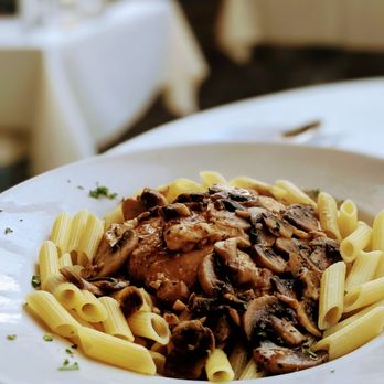 Charley Brown's Restaurant - a plate of pasta with mushrooms - New American Near Me - Rochester, New York Charley Brown's Restaurant - a plate of pasta with mushrooms - New American Near Me - Rochester, New York