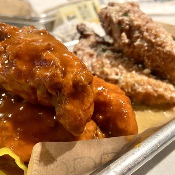 Gold Feather - Tabasco honey and garlic parm tenders - Beer Bar Near Me - San Antonio, Texas