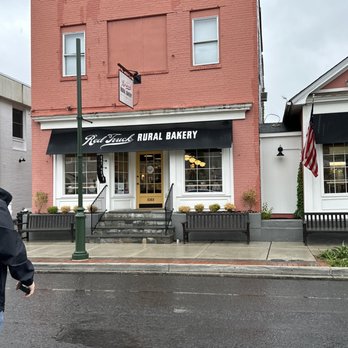 Red Truck Rural Bakery - a man walking down the street - Bakeries Near Me - Marshall, Virginia Red Truck Rural Bakery - a man walking down the street - Bakeries Near Me - Marshall, Virginia