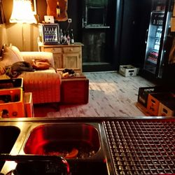 Der Plattenladen - Hinter der Bar fast gemütlicher als im Gastraum :)
