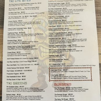 Tiki Tim’s TU - Menu - Tiki Bars Near Me - Pinellas Park, Florida