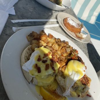 Bay Local Eatery - Crab cake Bennie, friend biscuit @ shrimp & grits - Breakfast & Brunch Near Me - Virginia Beach, Virginia Bay Local Eatery - Crab cake Bennie, friend biscuit @ shrimp & grits - Breakfast & Brunch Near Me - Virginia Beach, Virginia