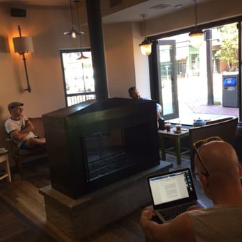 Caffè Nero - I bet that fire would be nice in winter time! - Coffee & Tea Near Me - Boston, Massachusetts