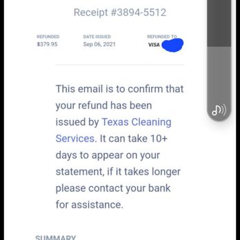 Texas Cleaning Services - Here is the "refund" your company is lying about! It was NEVER sent to us! Just send the refund and get this over with already! - Home Cleaning Near Me - Austin, Texas Texas Cleaning Services - Here is the "refund" your company is lying about! It was NEVER sent to us! Just send the refund and get this over with already! - Home Cleaning Near Me - Austin, Texas