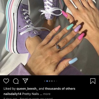 Sun Nails - these are the exact colors and shape i asked for - Nail Salons Near Me - Indianapolis, Indiana