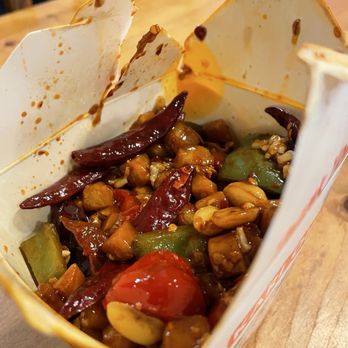 Mandarin Restaurant - How much of the kung pao chicken was just the water chestnuts and peanuts.Practically no meat - Chinese Near Me - Bountiful, Utah