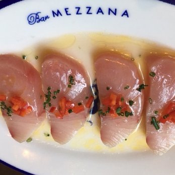 Bar Mezzana - yellowtail crudo - Italian Near Me - Boston, Massachusetts