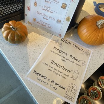 Elemental Bakery & Coffeehouse - Seasonal fall drinks + Harry Potter themed drinks - Coffee & Tea Near Me - Denver, Colorado Elemental Bakery & Coffeehouse - Seasonal fall drinks + Harry Potter themed drinks - Coffee & Tea Near Me - Denver, Colorado