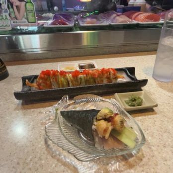 Haya Sushi - Luna roll, pickled wasabi, soft shell crab hand roll - Sushi Bars Near Me - Citrus Heights, California Haya Sushi - Luna roll, pickled wasabi, soft shell crab hand roll - Sushi Bars Near Me - Citrus Heights, California