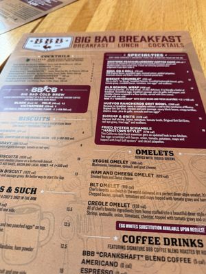 Menu photo 8 Big Bad Breakfast - Memphis Memphis, TN Menu photo 8 Big Bad Breakfast - Memphis Memphis, TN