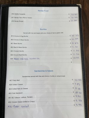 Menu photo 5 Grandma's Restaurant Gallup, NM
