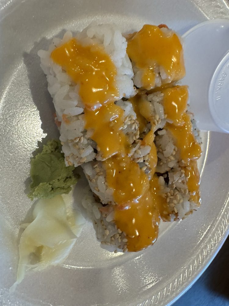 Food from Tokyo Hibachi and Sushi