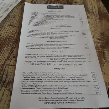 Kitchen Door - Menu - Cocktail Bars Near Me - Napa, California