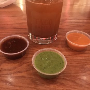 Taco Bamba Vienna - margarita and the amazing sauces for the food - Mexican Near Me - Vienna, Virginia Taco Bamba Vienna - margarita and the amazing sauces for the food - Mexican Near Me - Vienna, Virginia