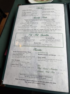 Menu photo 1 Old Mill Mount Upton, NY Menu photo 1 Old Mill Mount Upton, NY