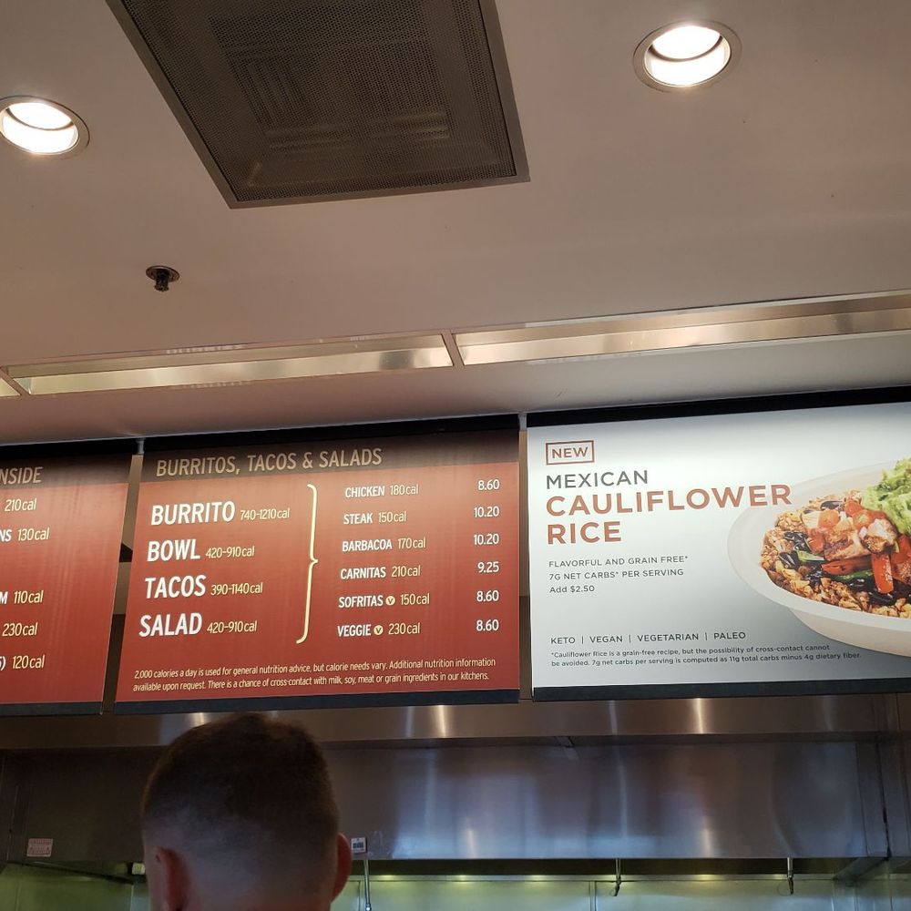 Chipotle Mexican Grill - Menu. Pretty simple. - Mexican Near Me - Buckeye, Arizona