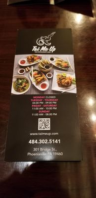 Menu photo 2 Tai Me Up Phoenixville, PA Menu photo 2 Tai Me Up Phoenixville, PA